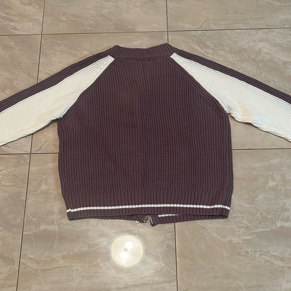 Two-tone knit bomber - Picture 2 of 4